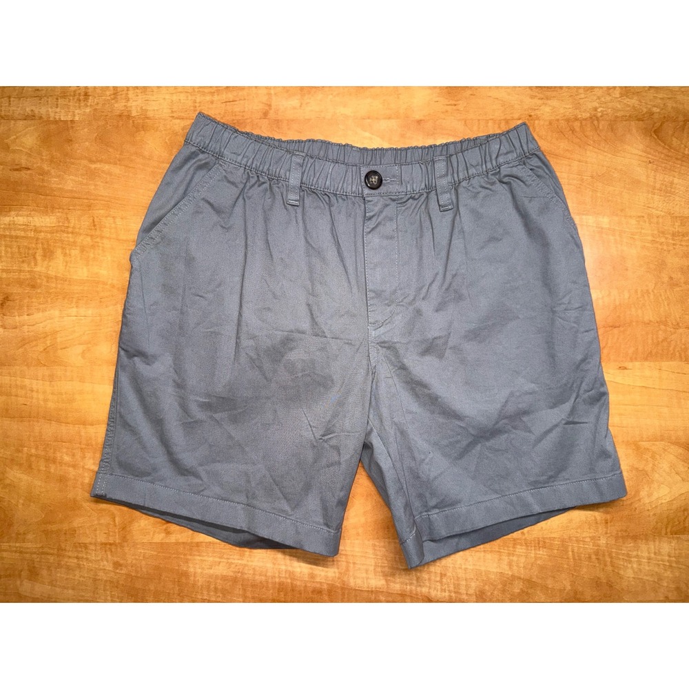 Chubbies Originals Mens Gray Stretch Twill Elastic Waist Shorts Size Large 7in